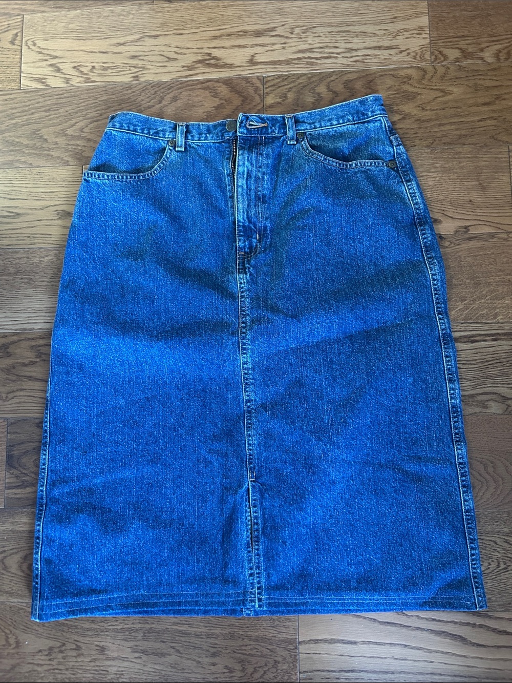 Eddie Bauer Indigo Denim Skirt size 12
